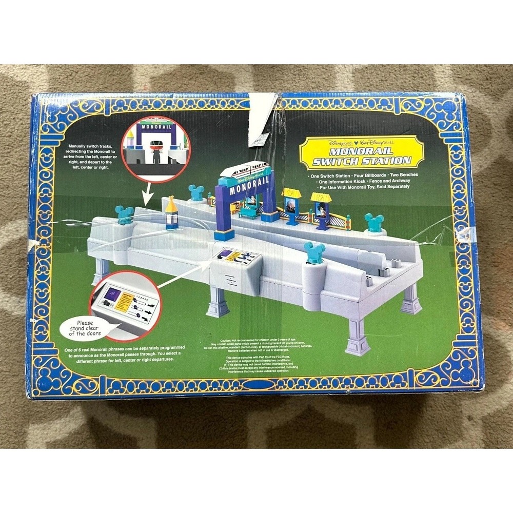 Vintage Walt Disney World Theme Park Monorail Switch Station Playset Complete